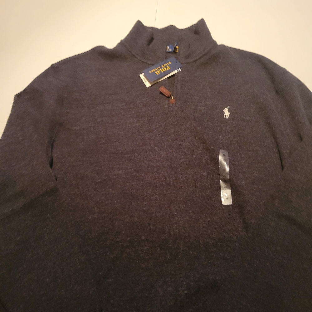 Polo Ralph Lauren Luxury Jersey Quarter-Zip Black - Picture 7 of 16